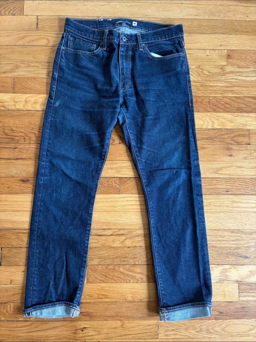 Levi’s Made & Crafted 34x32 511 Slim Selvedge Japanese Denim Dark Wash FLAW